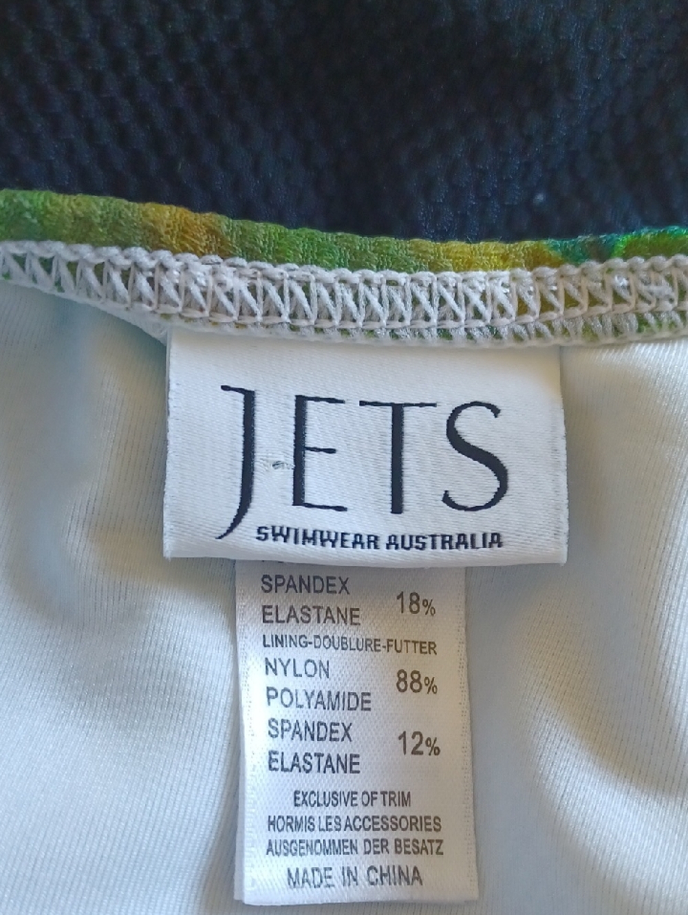 Jets Australia High Neck One Piece Swimsuit - Picture 7 of 12